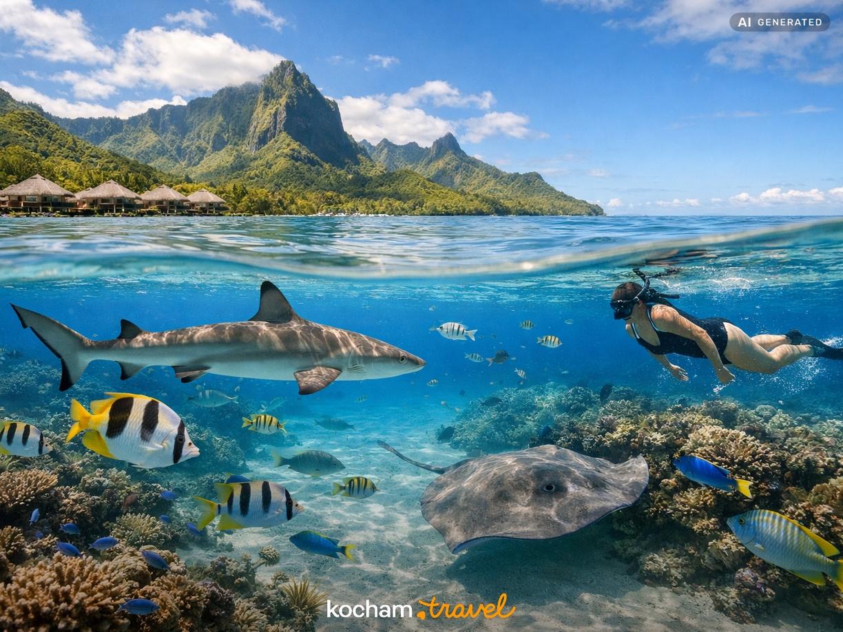Odkrywanie podwodnego świata Moorea w Moorea