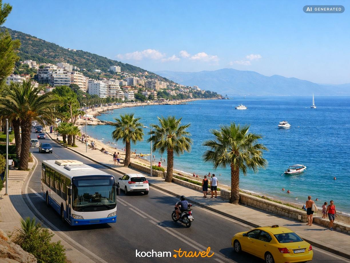 Komunikacja na miejscu i poruszanie się po Vlorze w Vlora