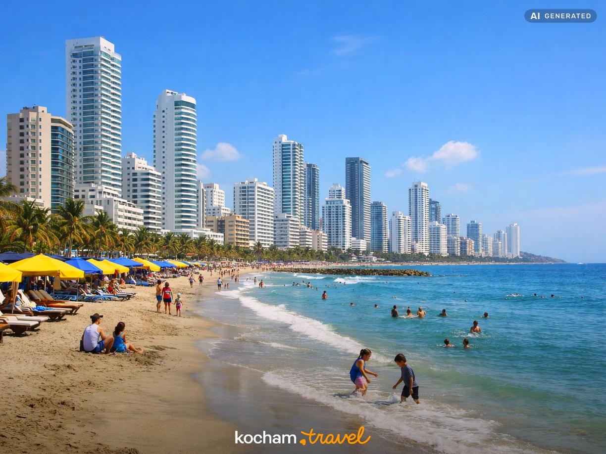 Bocagrande – nowoczesna dzielnica idealna dla rodzin w Cartagena