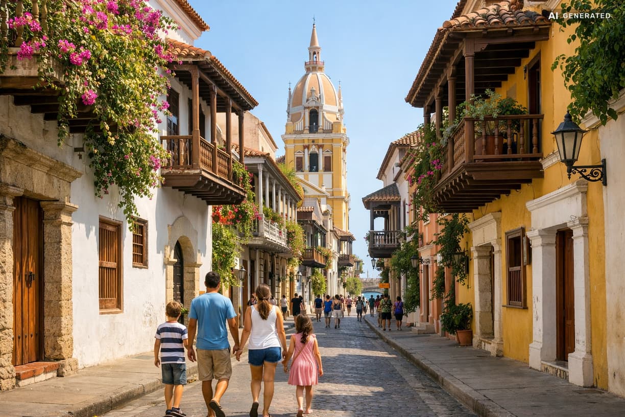 Planujesz rodzinne wakacje w Kolumbii? w Cartagena