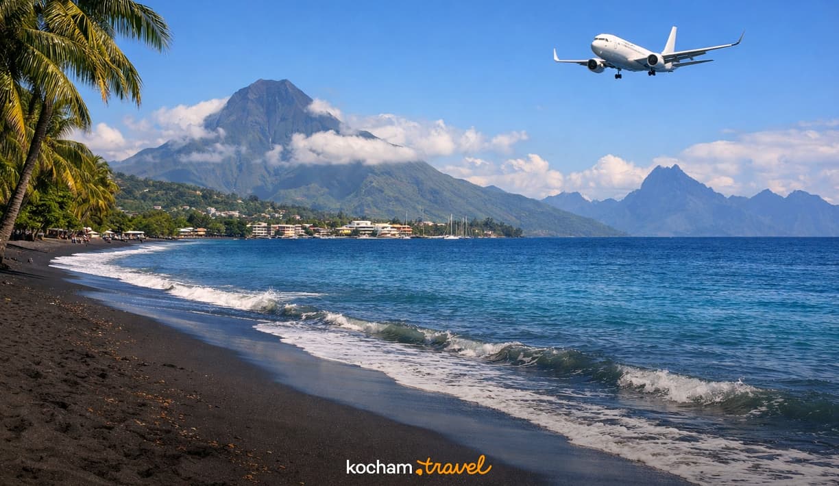 Ilustracja do tematu: Gdzie samolotem na urlop: Polinezja Francuska i wulkaniczne plaże Tahiti z bazą wypadową w Papeete