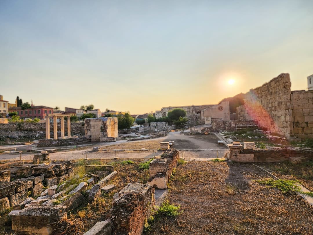 Starożytny amfiteatr w Bodrum z widokiem na zachód słońca