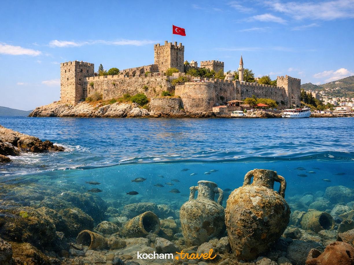 Dzień 2: Historia w sercu miasta – Zamek i podwodne skarby w Bodrum
