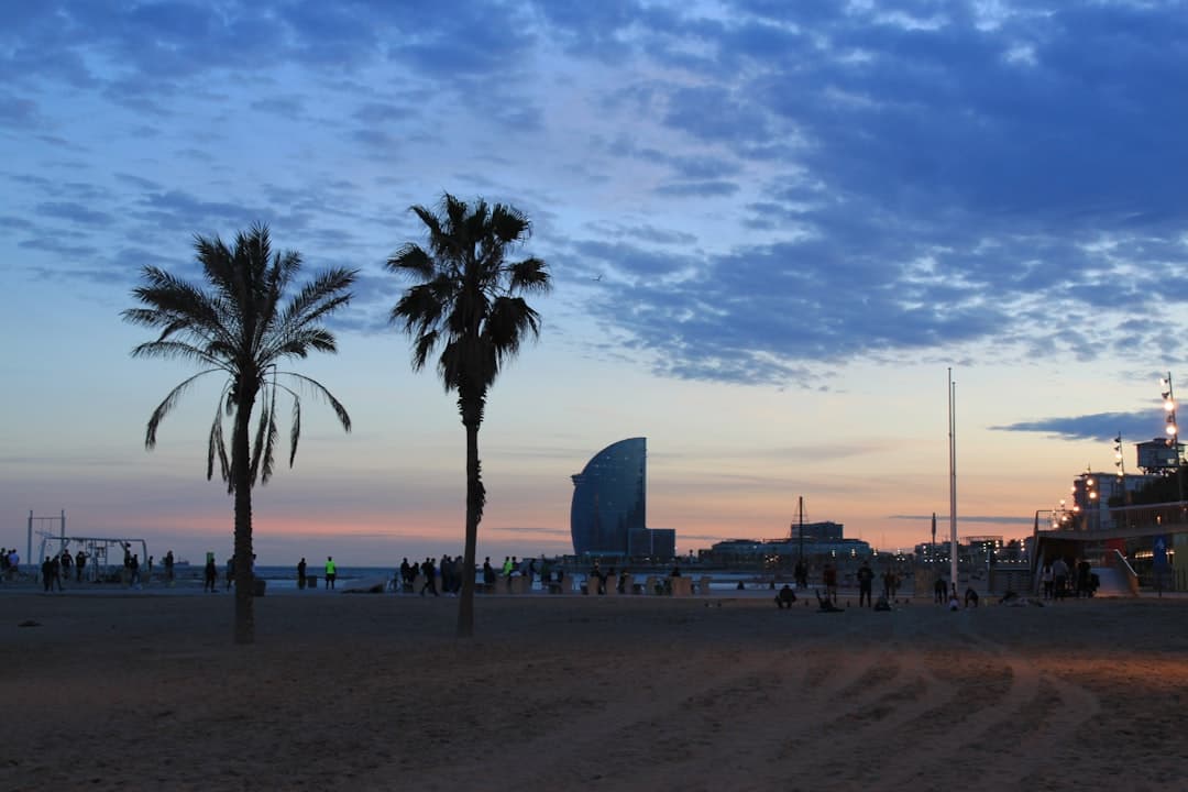 Plaża Barceloneta w Barcelonie
