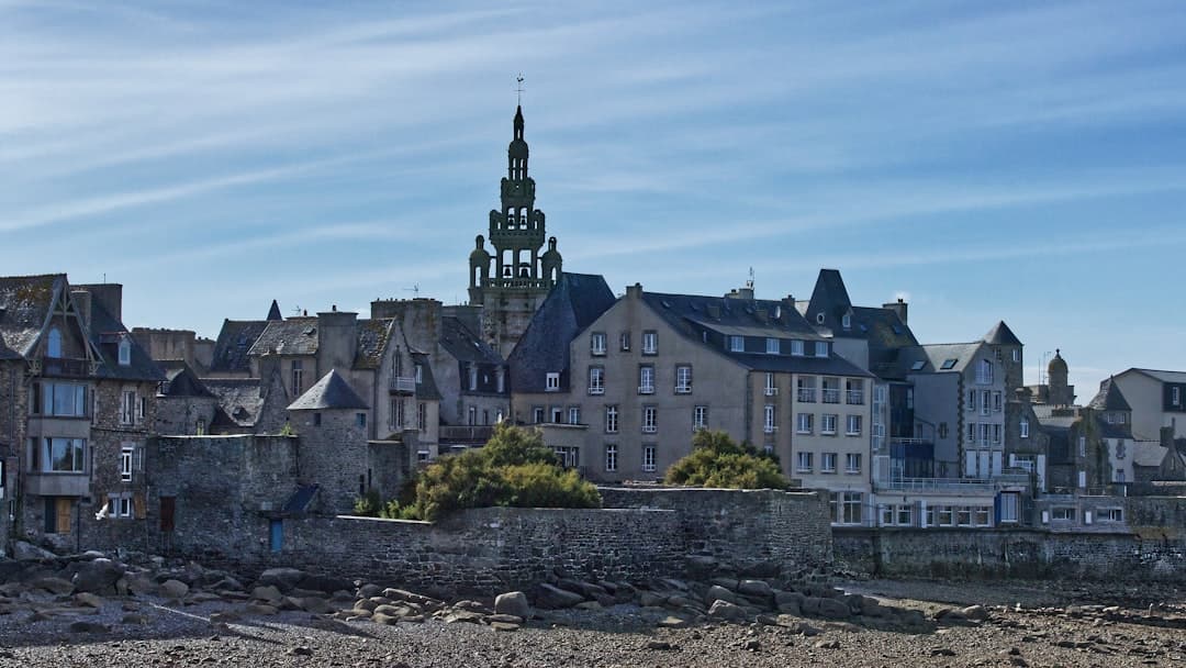 Piękne krajobrazy nadmorskie Roscoff, Bretania