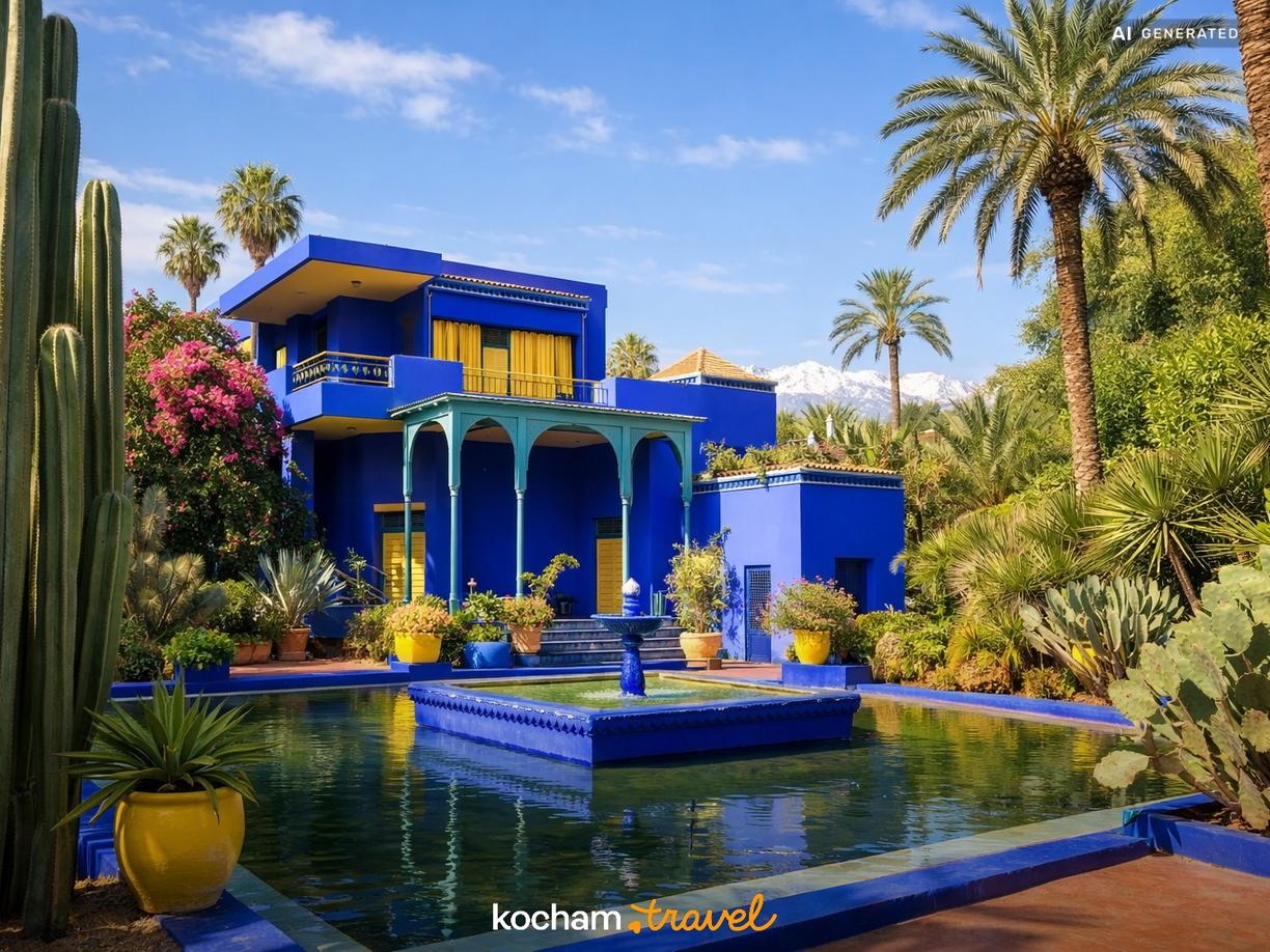 Marrakesz w lutym i perspektywa wiosny w Marrakesz