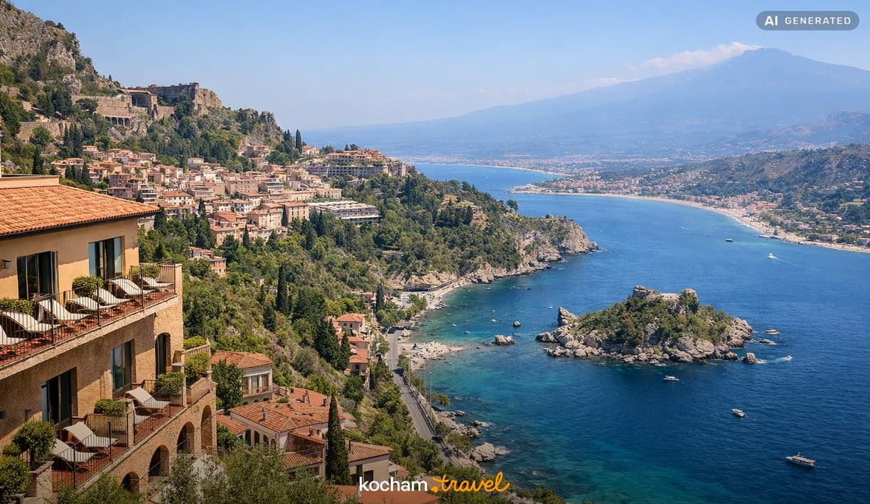 Ilustracja do tematu: Taormina: jak dojechać i gdzie spać — przejrzysty plan?