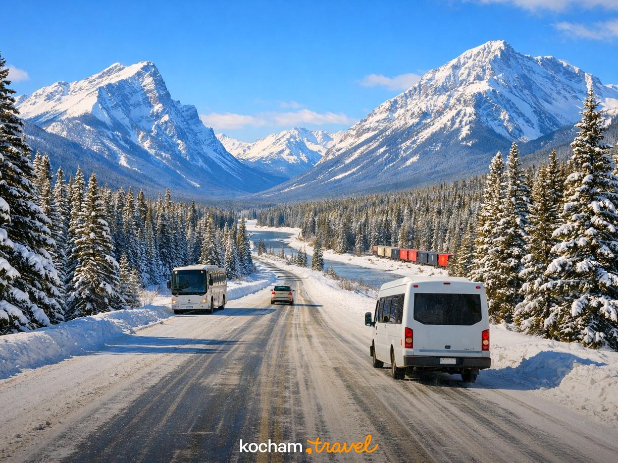 Transport i logistyka na miejscu w Banff
