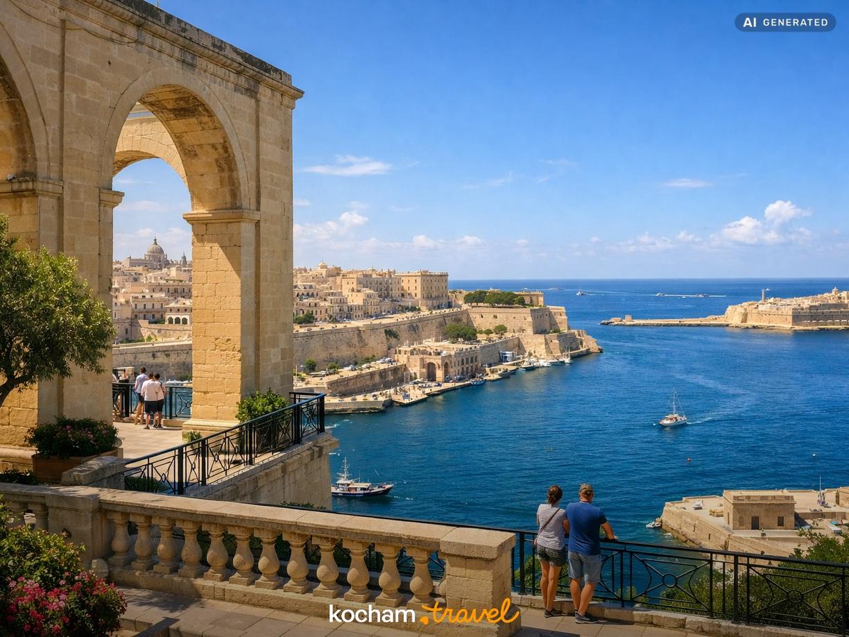 Upper Barrakka Gardens – Klasyk nad Grand Harbour w Valletta