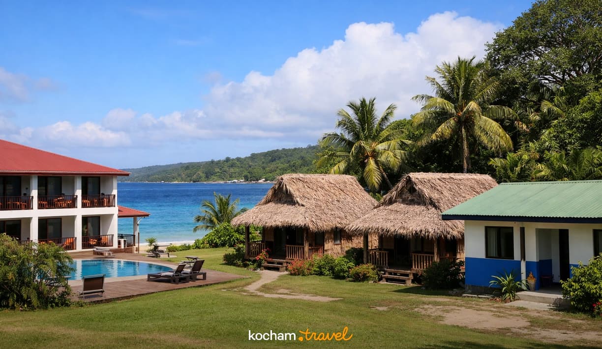 Ilustracja do tematu: Vanuatu. Ile kosztuje nocleg w Luganville? Przegląd cen hoteli, bungalowów i kwater w 2026 roku.