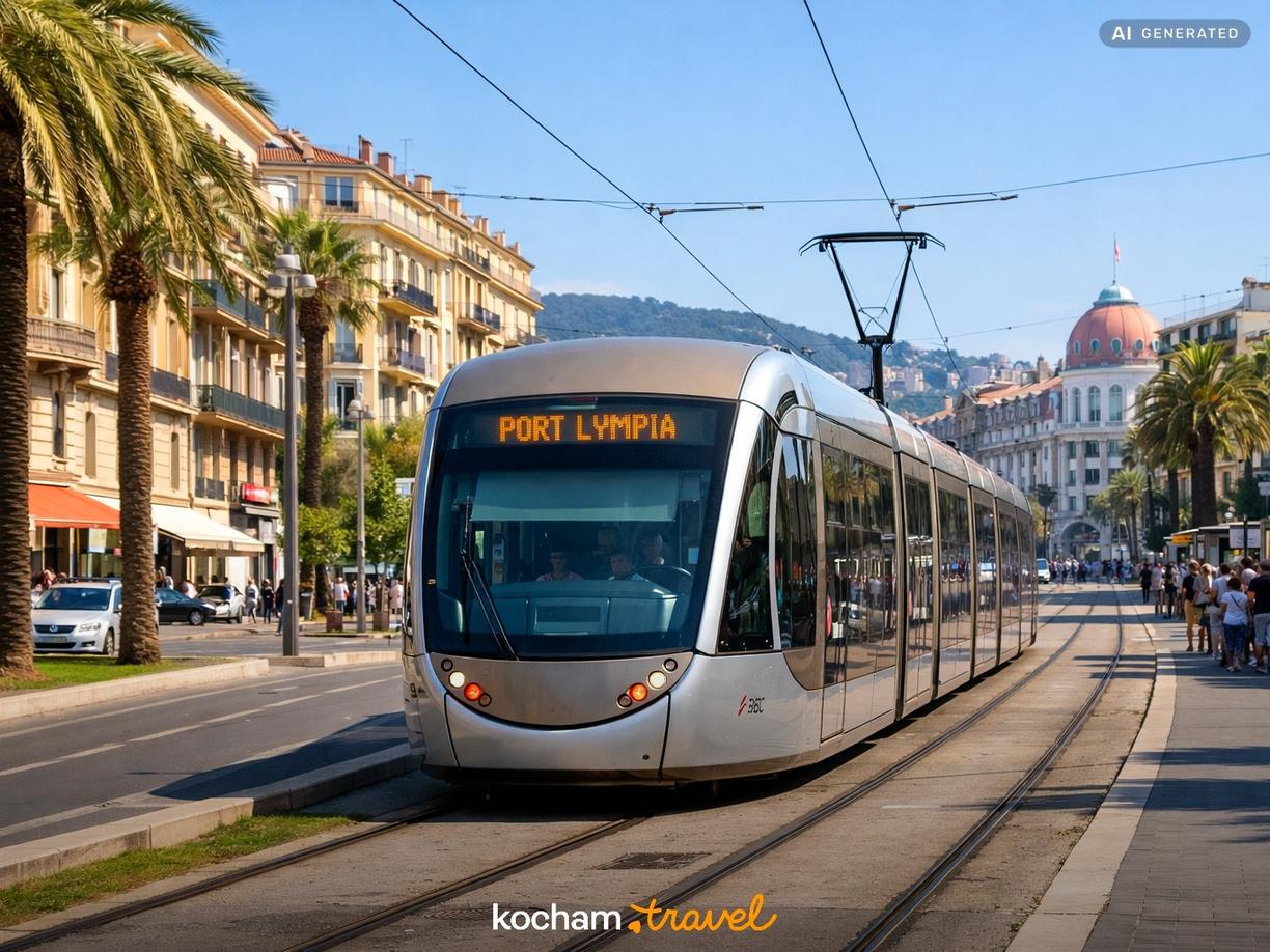 Dojazd z lotniska Nice Côte d'Azur do centrum w Nicea