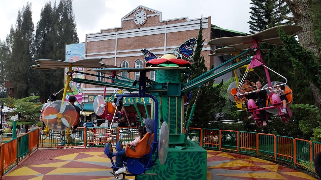Rodzina na atrakcjach Fantasialand