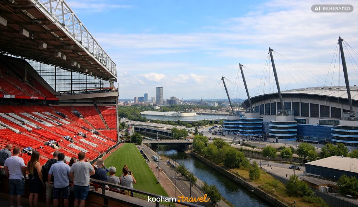 Ilustracja do tematu: Wielka Brytania. Piłkarski Manchester dla kibiców: zwiedzanie Old Trafford i Etihad Stadium