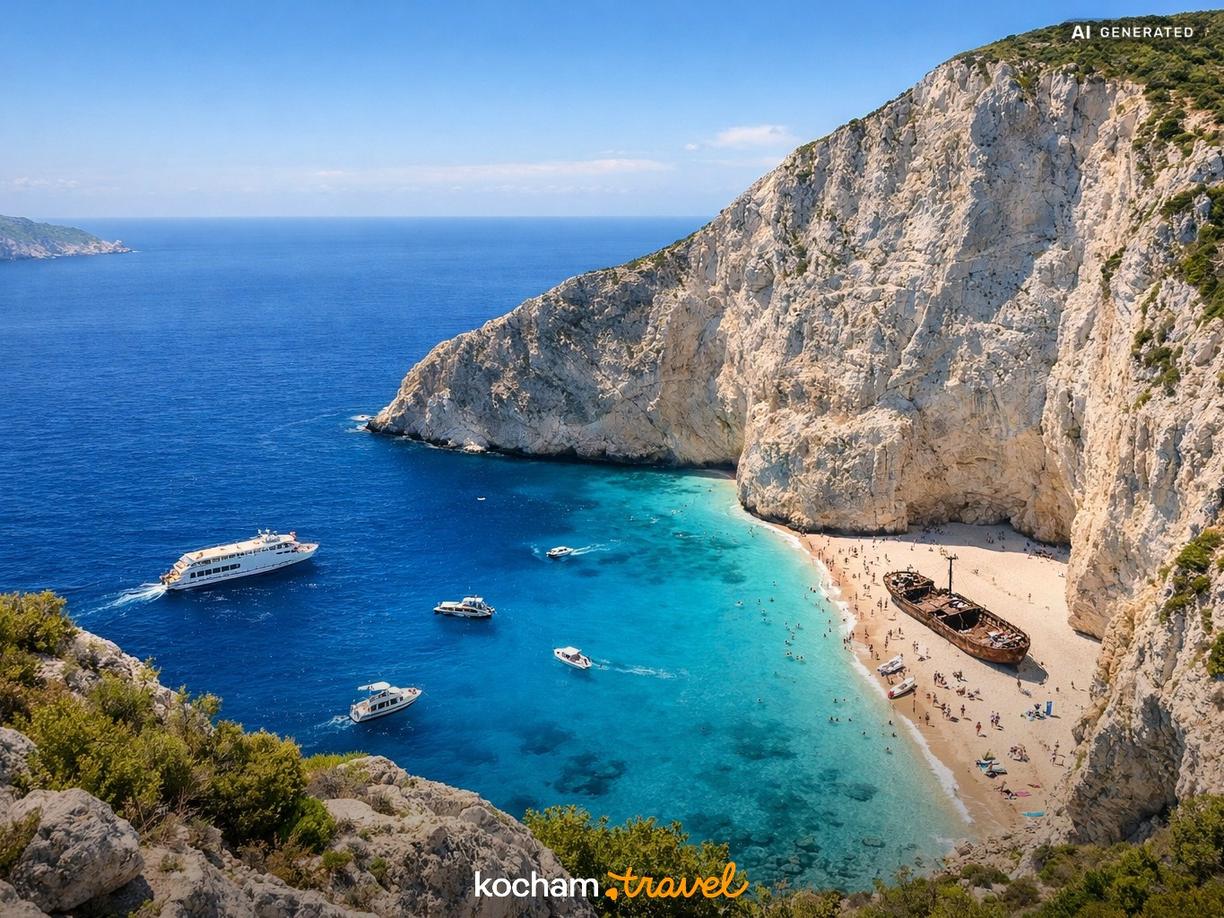 Zatoka Wraku (Navagio) – symbol wyspy z nowymi zasadami w Zakynthos