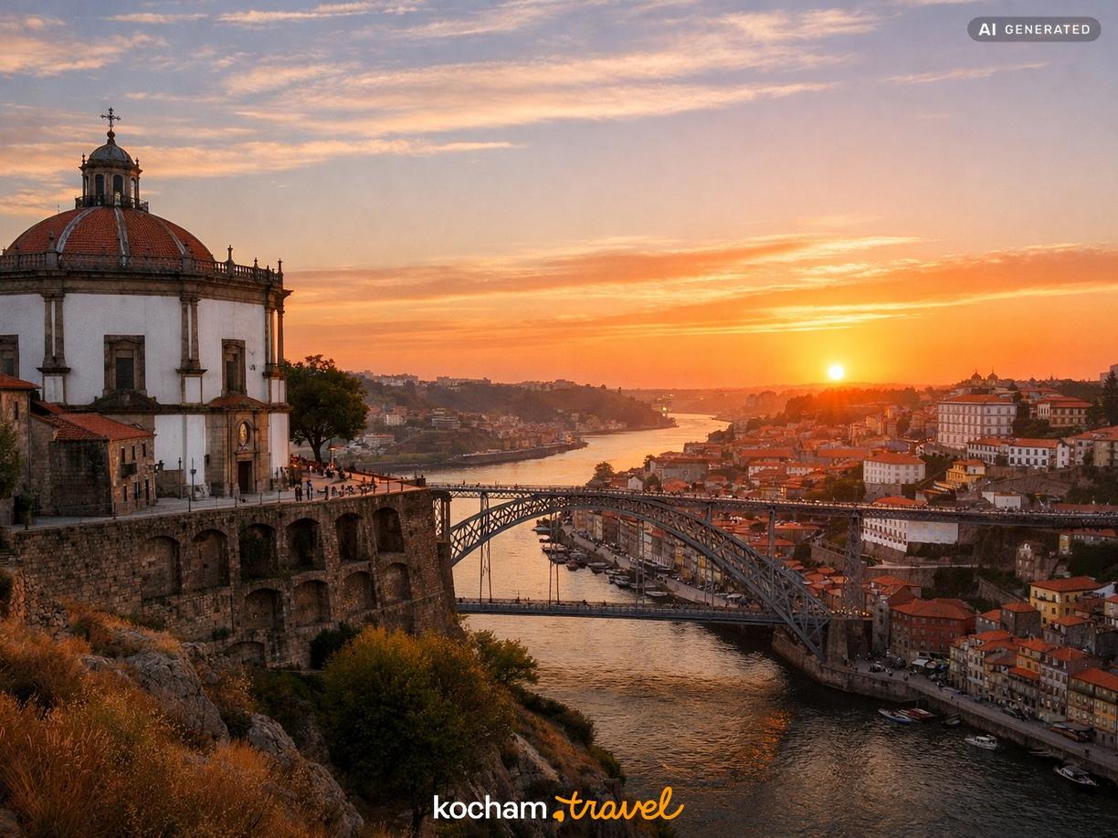 Klasztor Serra do Pilar jako idealny punkt dla fotografów w Porto