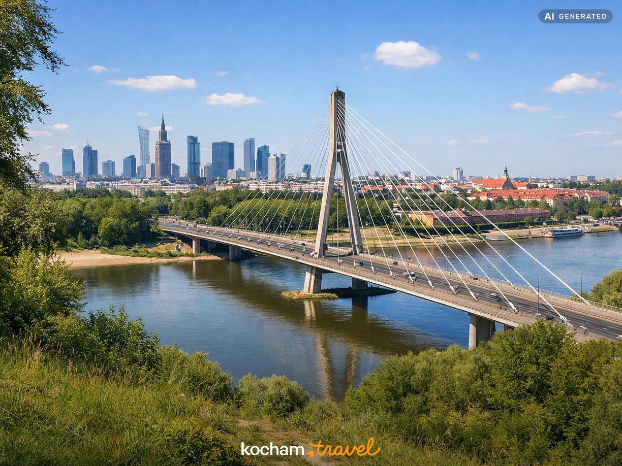 Mosty i naturalne wzniesienia: Warszawa z innej perspektywy w Warszawa