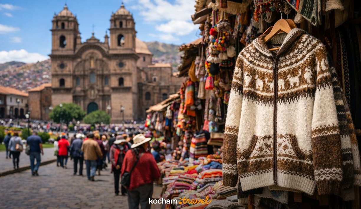 Ilustracja do tematu: Peru. Pamiątki z Cusco: ile zapłacisz za prawdziwy sweter z alpaki i lokalne rękodzieło?