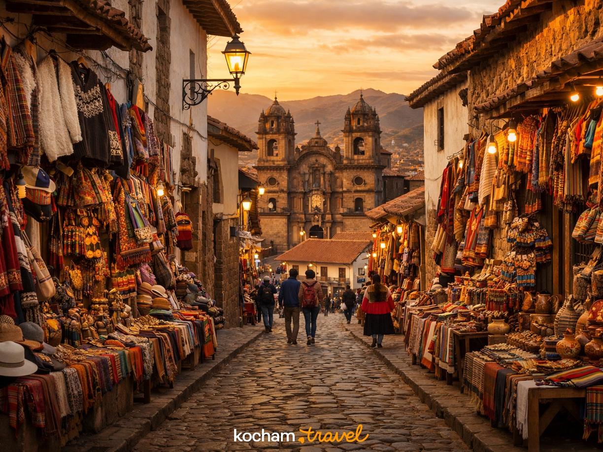 Tradycyjne rękodzieło i peruwiańskie pamiątki w Cusco