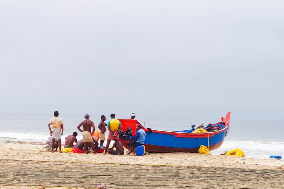 Rodziny na plaży Igalo