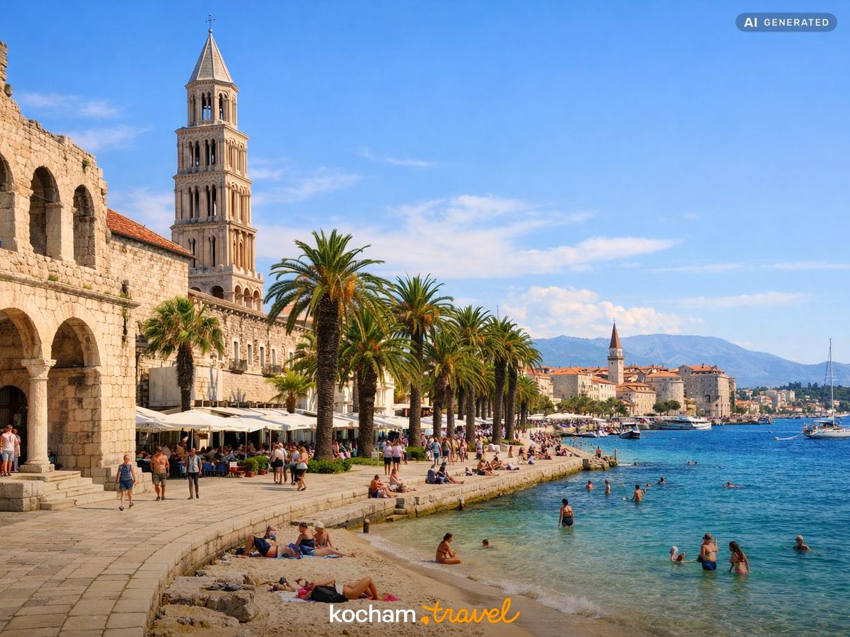 Dzień 6-7: Split i Trogir - historia spotyka się z plażą w Chorwacja
