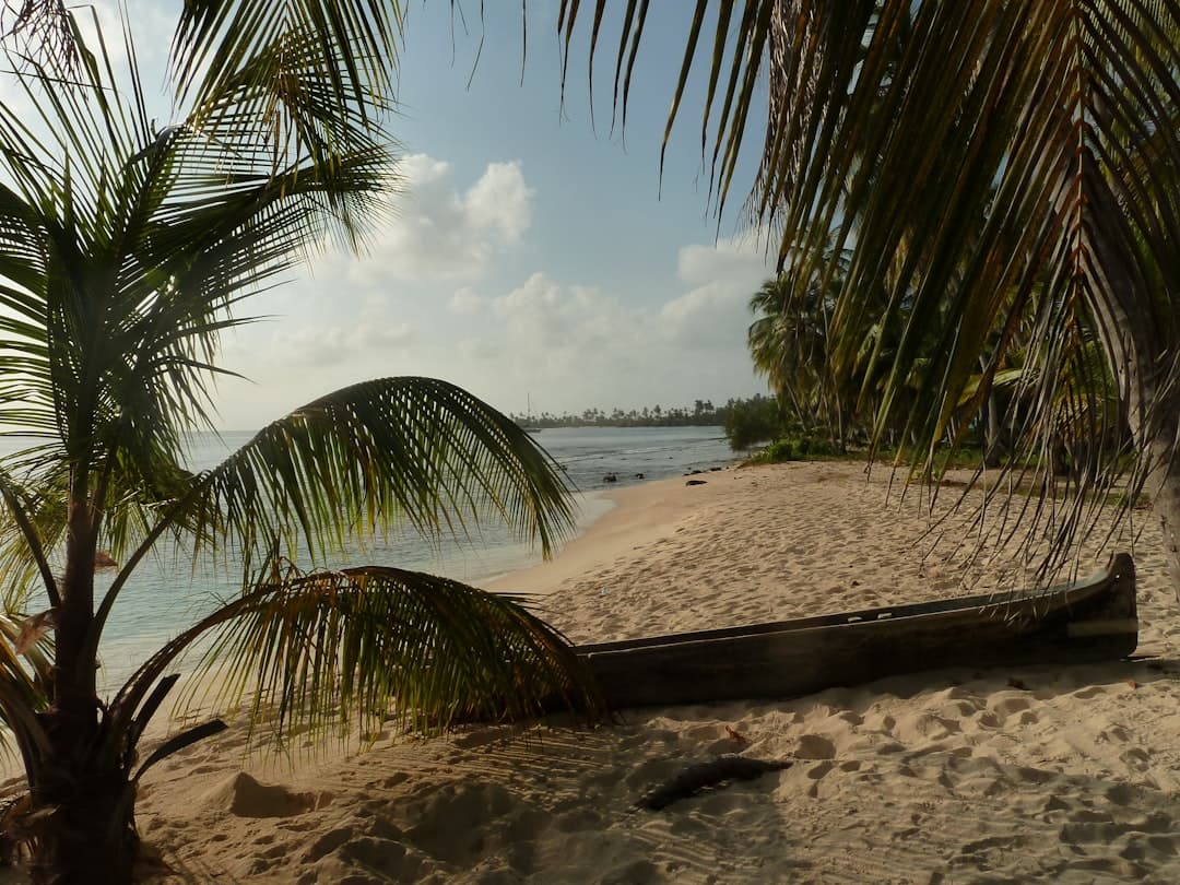 Piękna karaibska plaża w Panamie