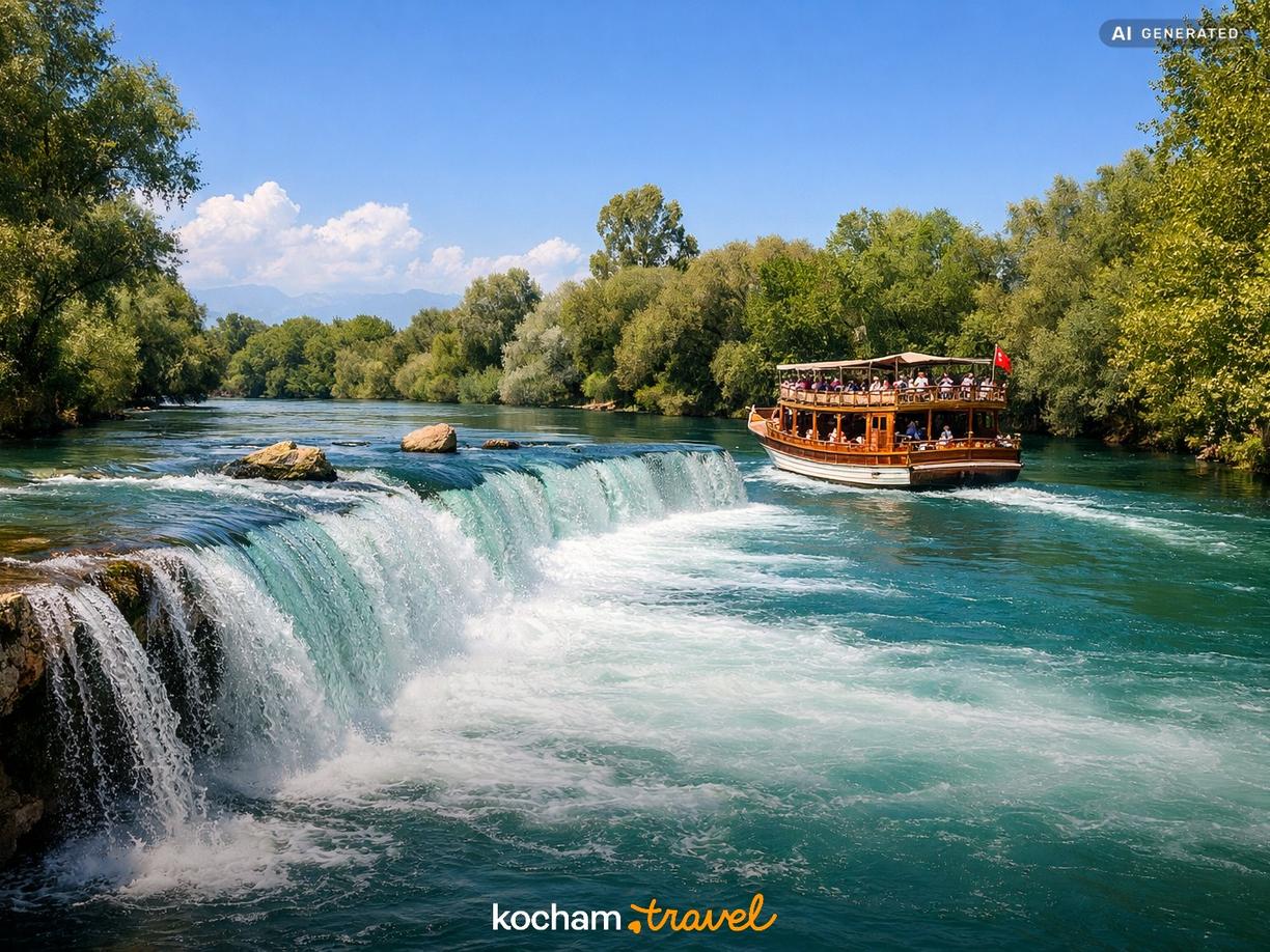 Dzień 3: Wodospady Manavgat i rejs statkiem w Side