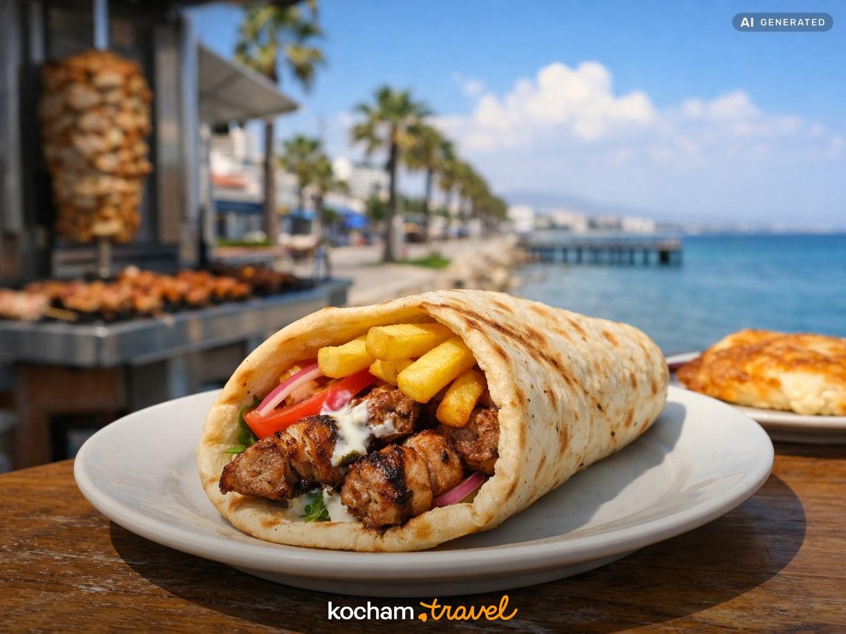 Street Food w Limassol: Souvlaki i Świeże Wypieki w Limassol