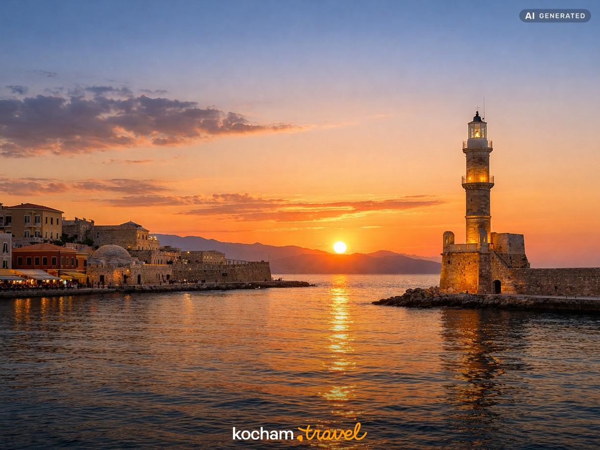 Wenecki Port i historyczne fortyfikacje w Chania