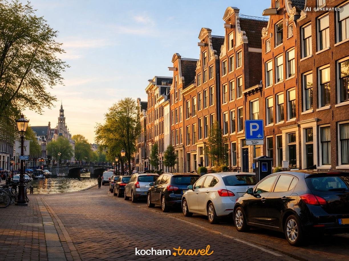 Parkowanie na ulicach i strefy miejskie w Amsterdam