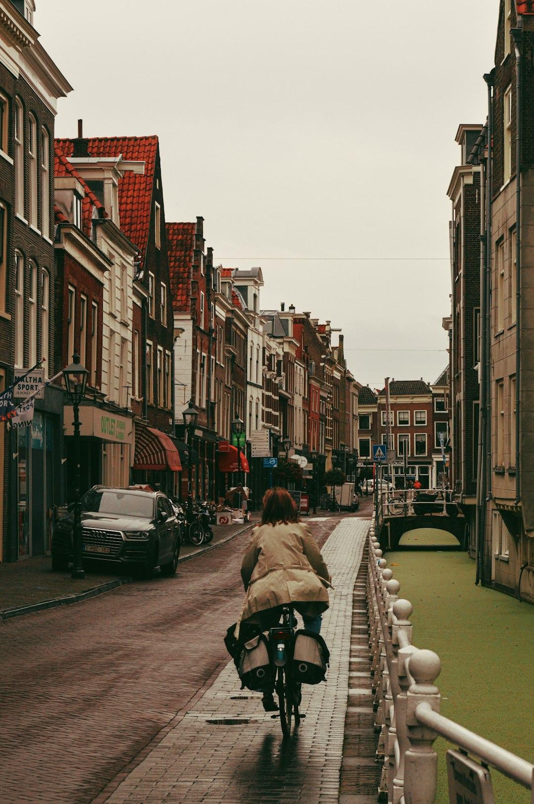 Widok ulicy w Amsterdamie