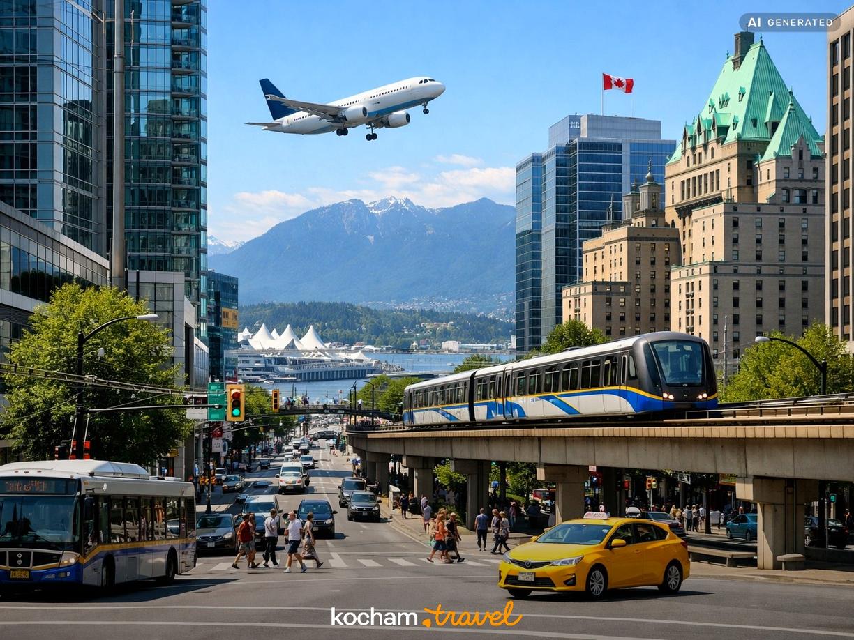 Loty i transport na miejscu w Vancouver