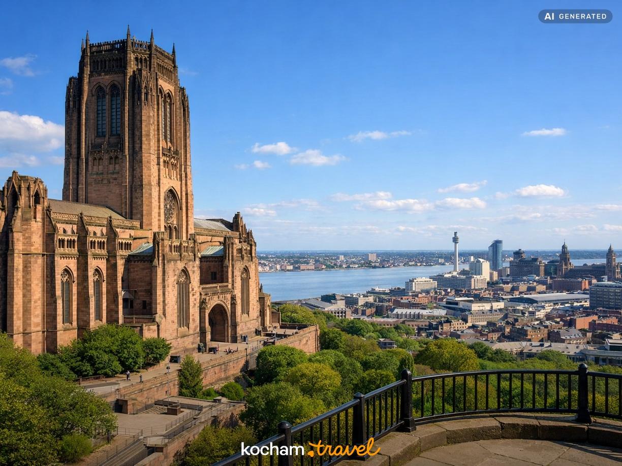 Katedra w Liverpoolu i punkty widokowe w Liverpool