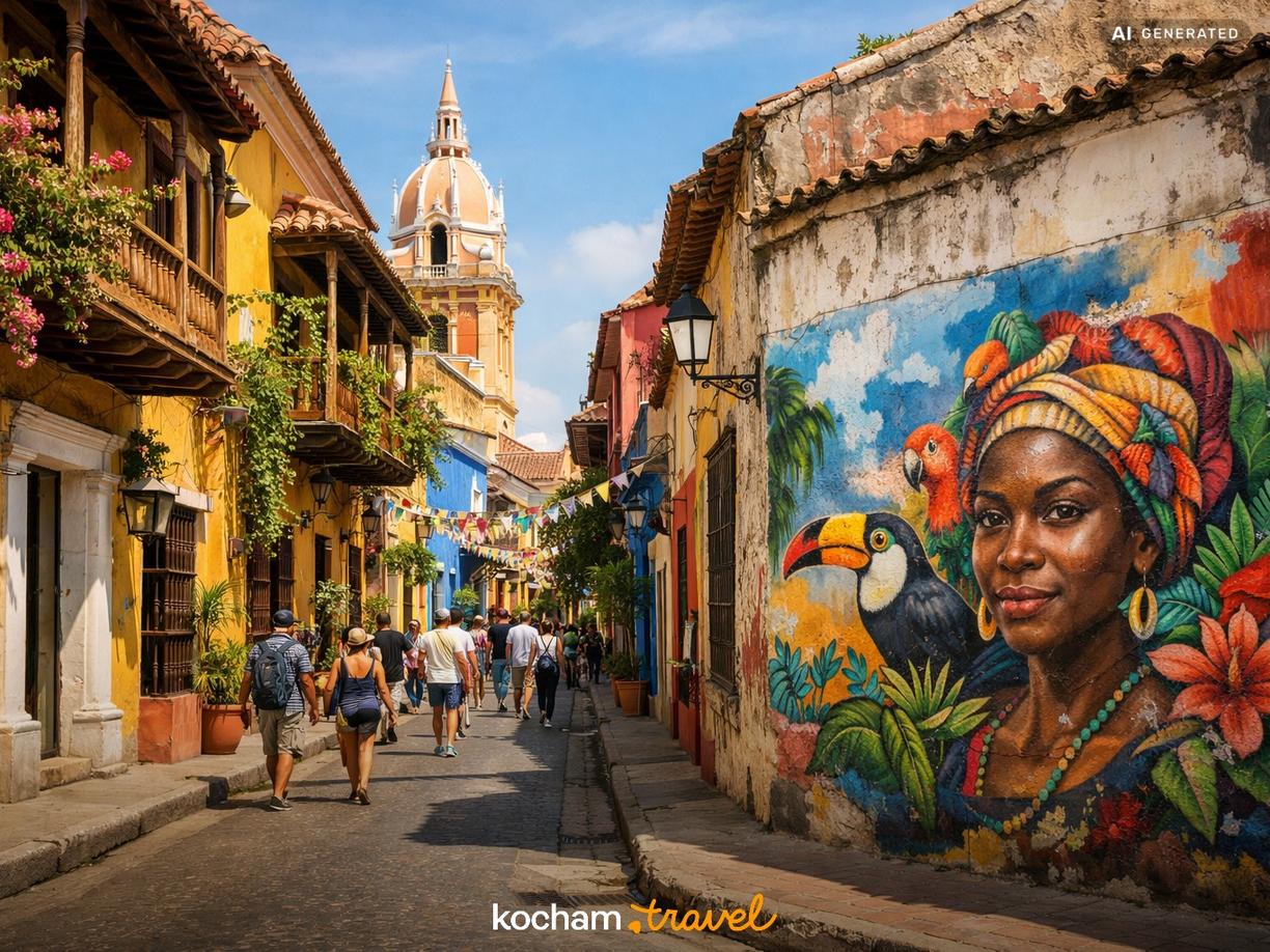 Dzień 1 – Kolonialne serce i tętniące życiem Getsemani w Cartagena
