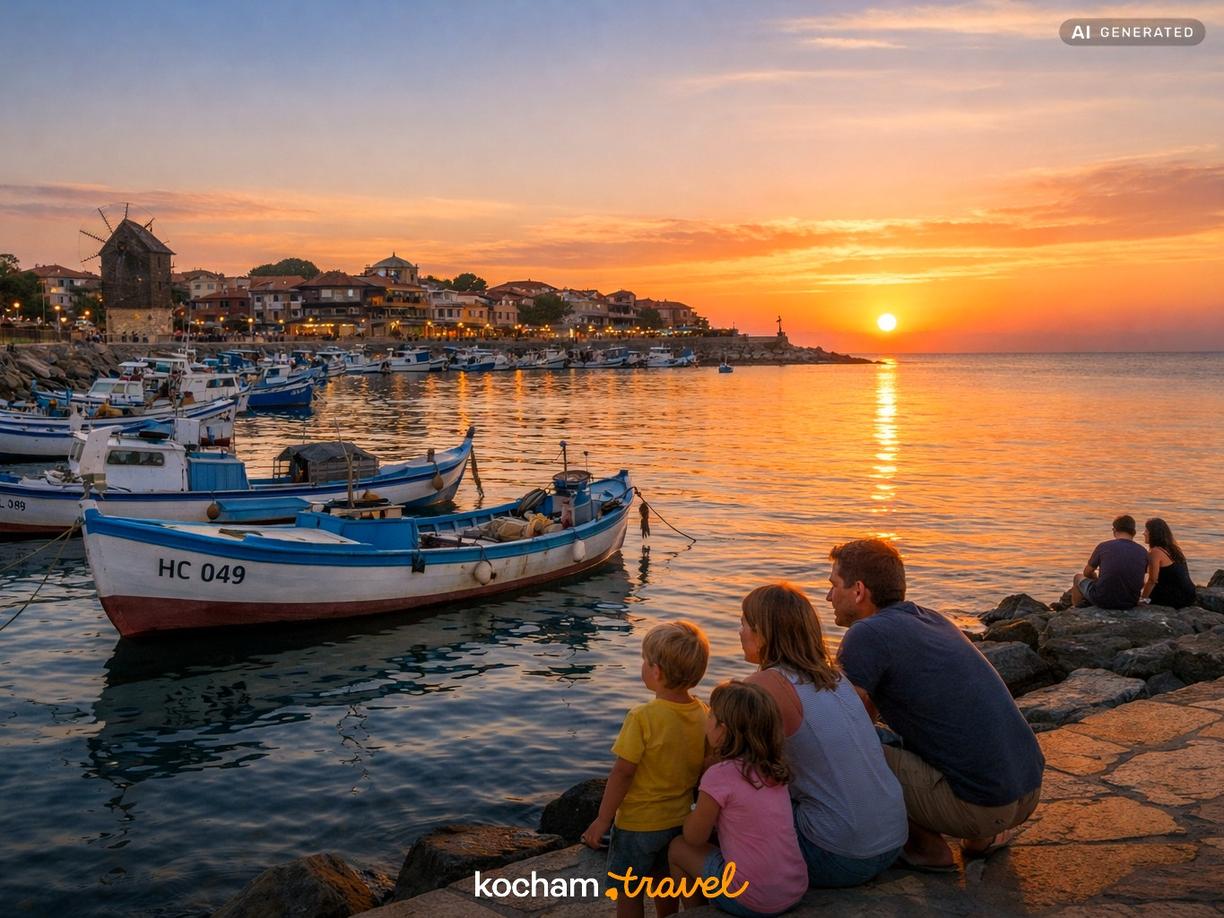 Zwiedzanie z dziećmi i wieczorny relaks w Nessebar