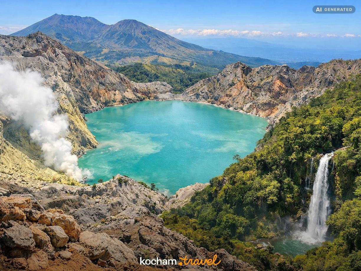 Indonezyjska Jawa – Wulkaniczne krajobrazy i ukryte wodospady w Azja
