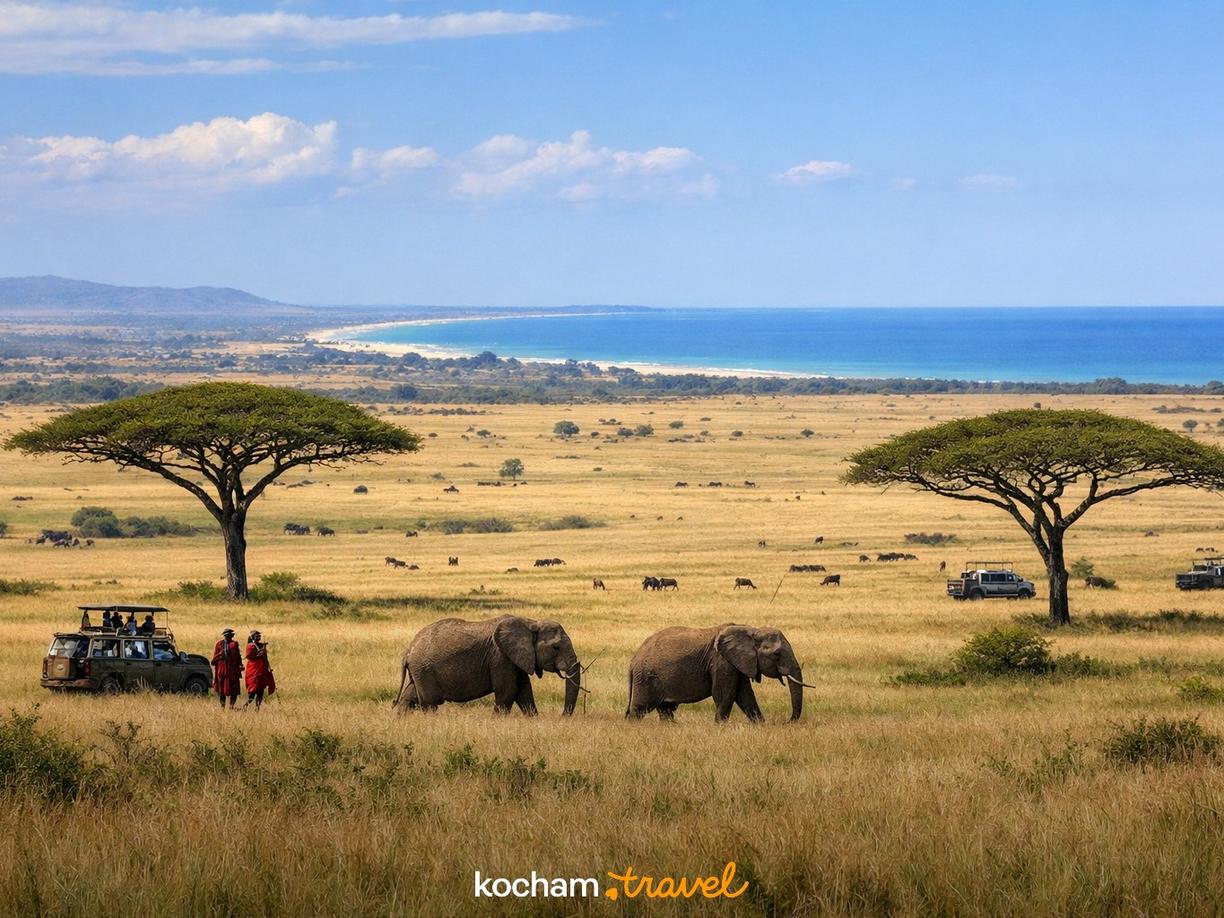 Plan podróży: Przykładowa trasa Nairobi – Safari – Diani Beach w Nairobi