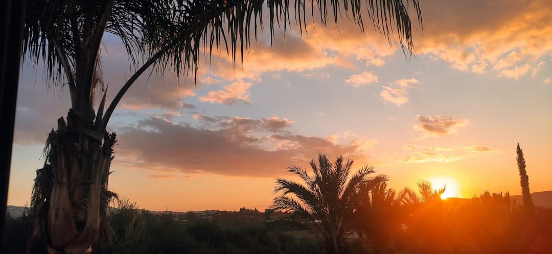 Beautiful sunset in Limassol