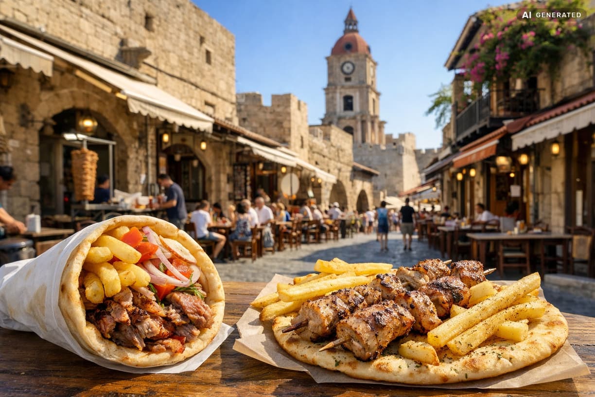 Odkryj smaki wyspy bez stresu w Rodos