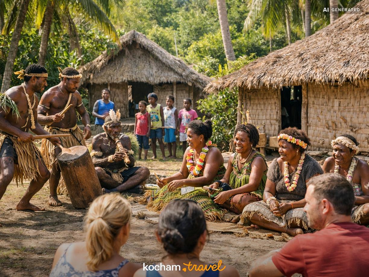 Dzień 4: Kultura Vanuatu i spotkanie z mieszkańcami w Champagne Beach