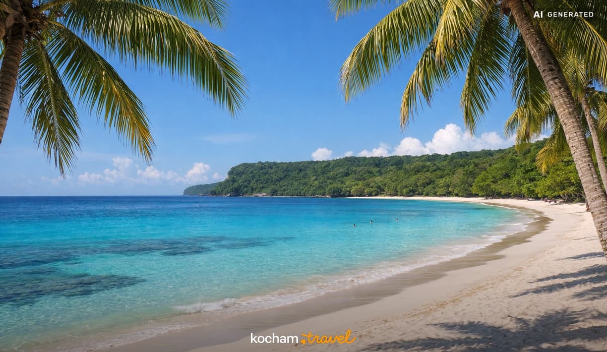 Ilustracja do tematu: Gotowy pomysł na zimowe wakacje pod palmami na Champagne Beach w Vanuatu