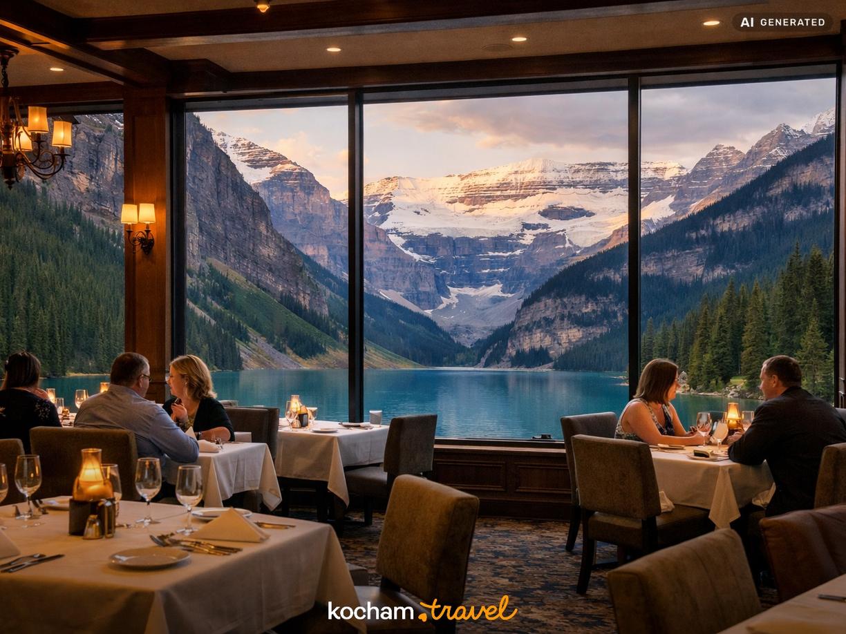 Wykwintne kolacje w okolicach Lake Louise i Banff w Banff