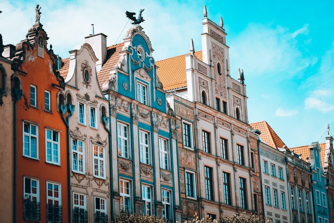 Rodzinna wycieczka po Starym Mieście w Gdańsku, piękna architektura