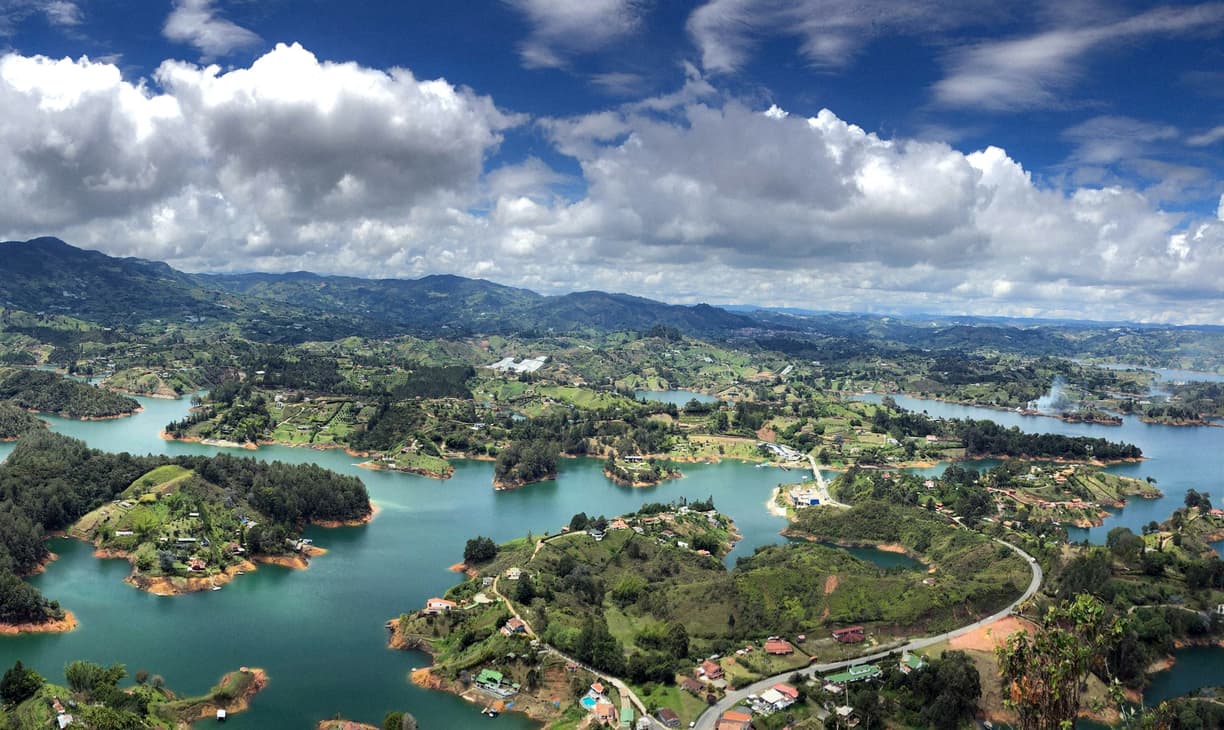 Widok na Laguna de Guatapé