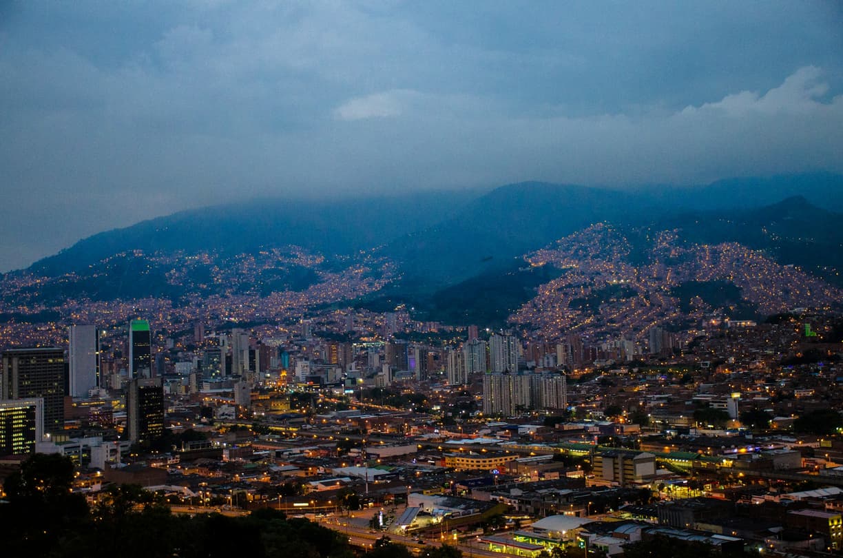 Kolumbia. Medellín: najlepsze punkty widokowe.