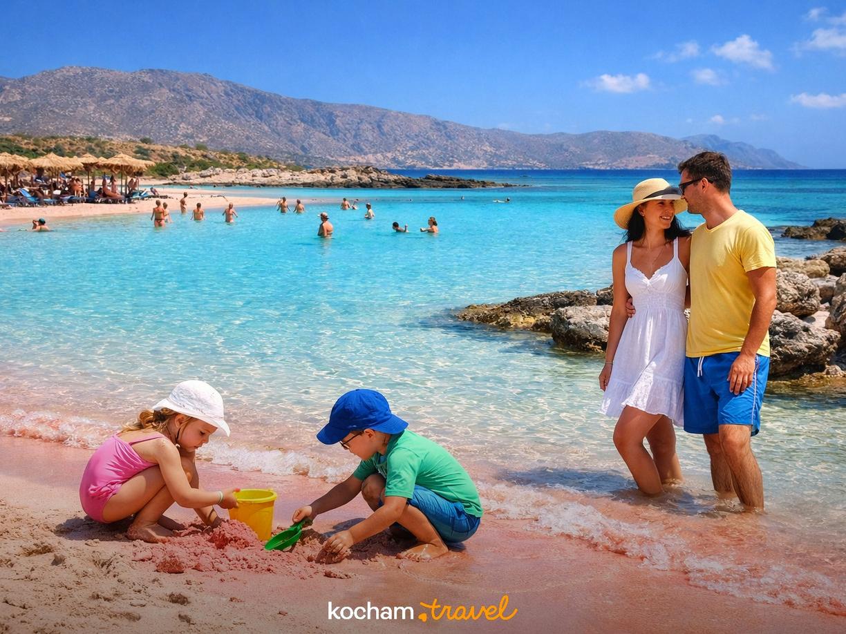 Dzień 2: Magia Różowej Plaży Elafonissi w Kreta