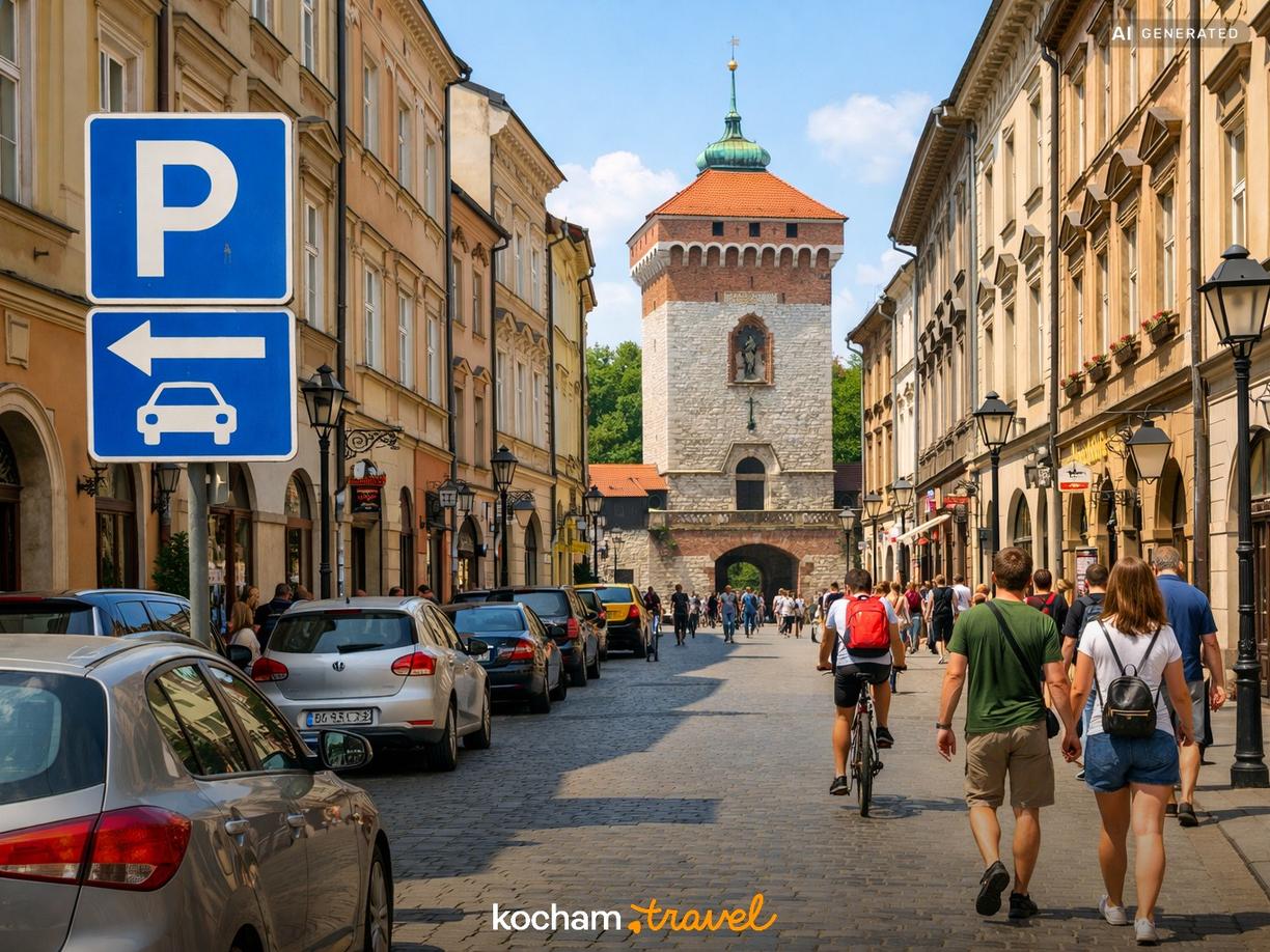 Dojazd, parkowanie i poruszanie się po okolicy w Kraków