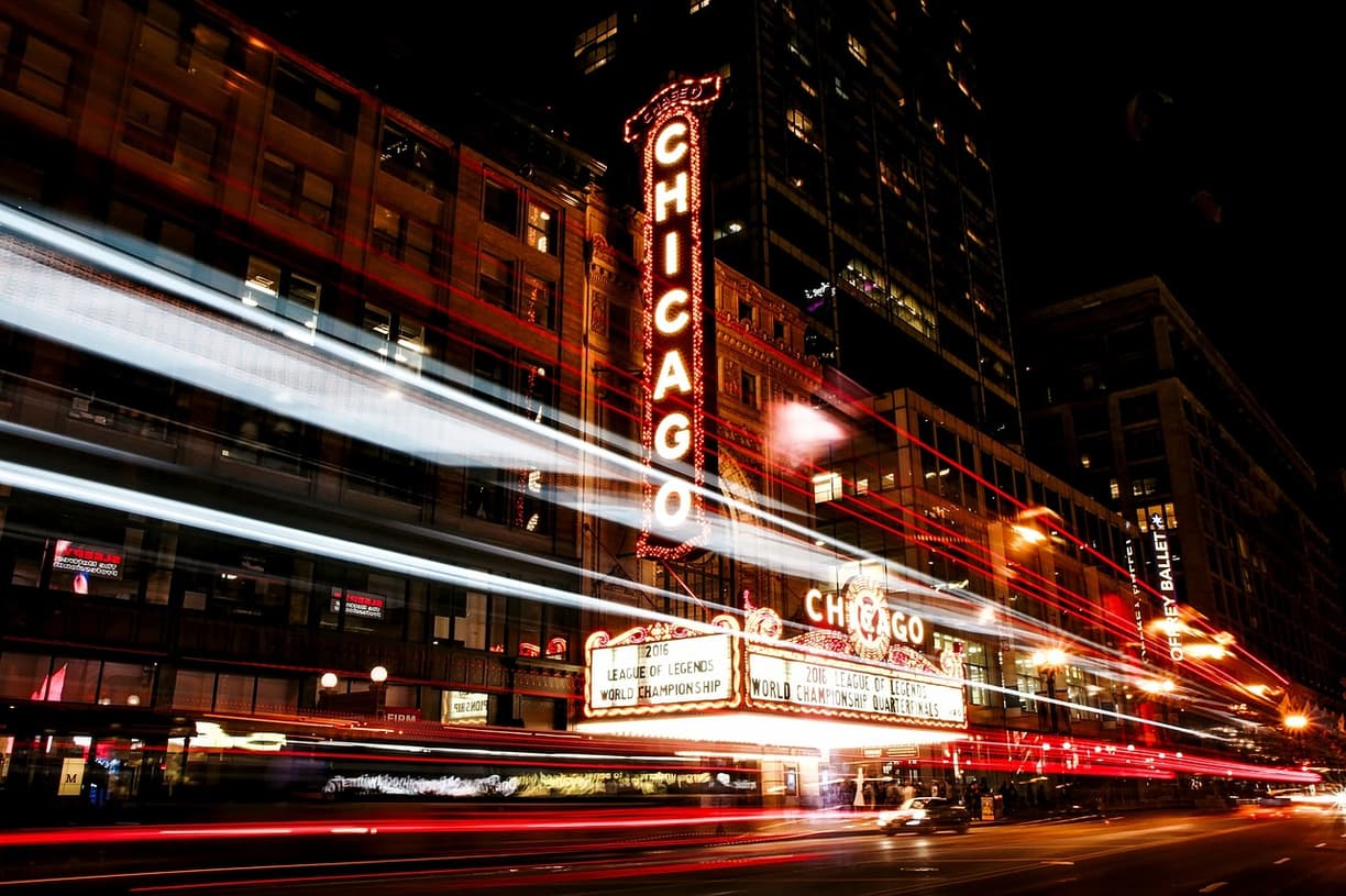 Widok na architekturę Chicago