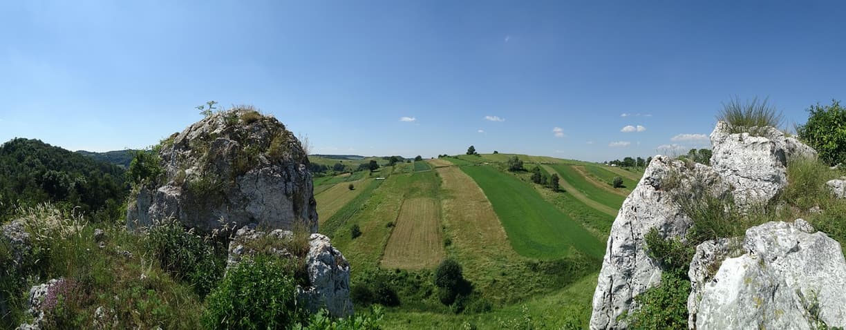 Panorama Krakowa z zamkiem Wawel