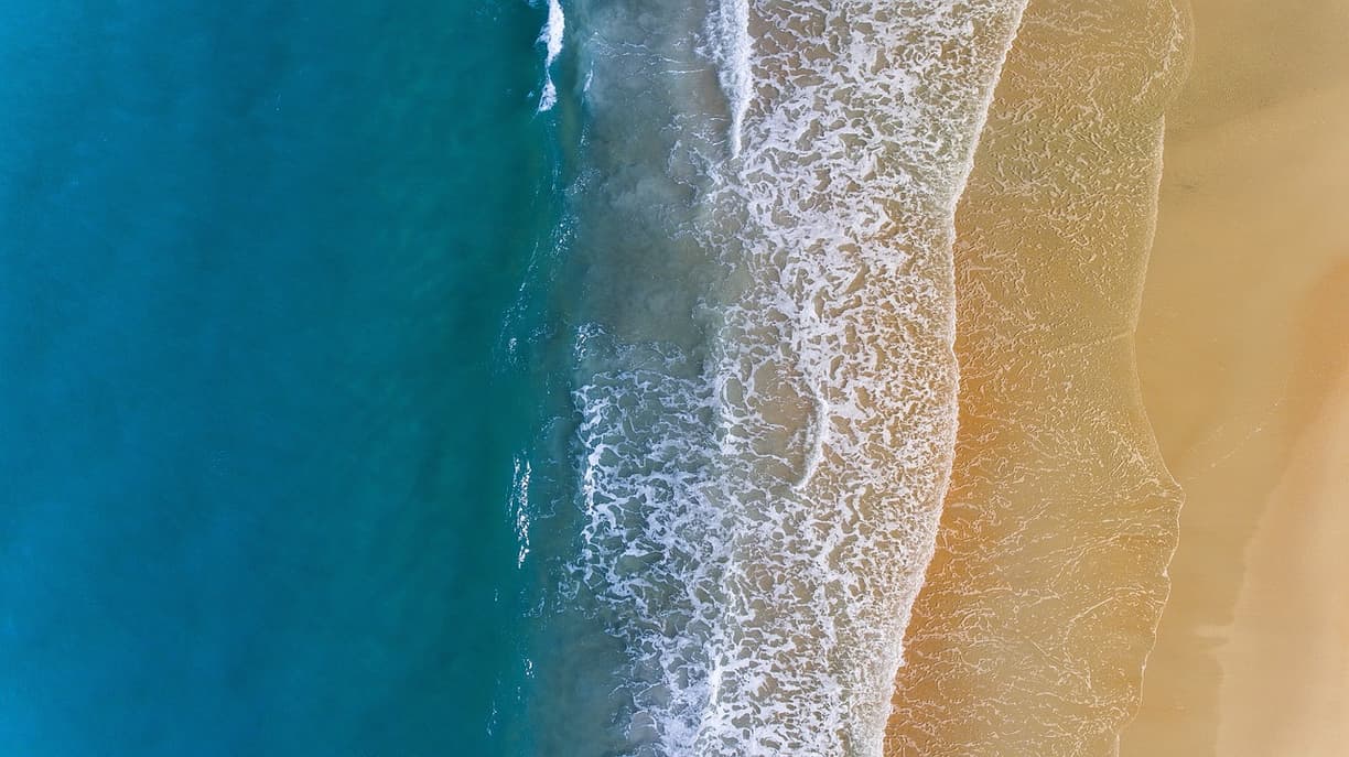 Widok na plażę Unawatuna