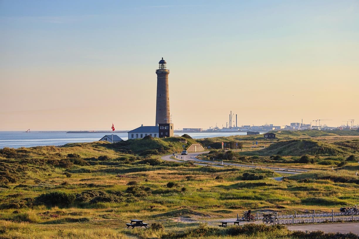 Plaże w miasteczku Skagen